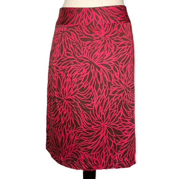 Milly Vintage Brown & Pink Skirt Size 6 - Picture 2 of 7